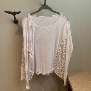 Free people white tshirt